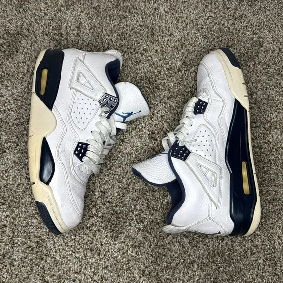 NIKE Men's Jordan 4 Retro Columbia Shoes Size 8 - Picture 7 of 12